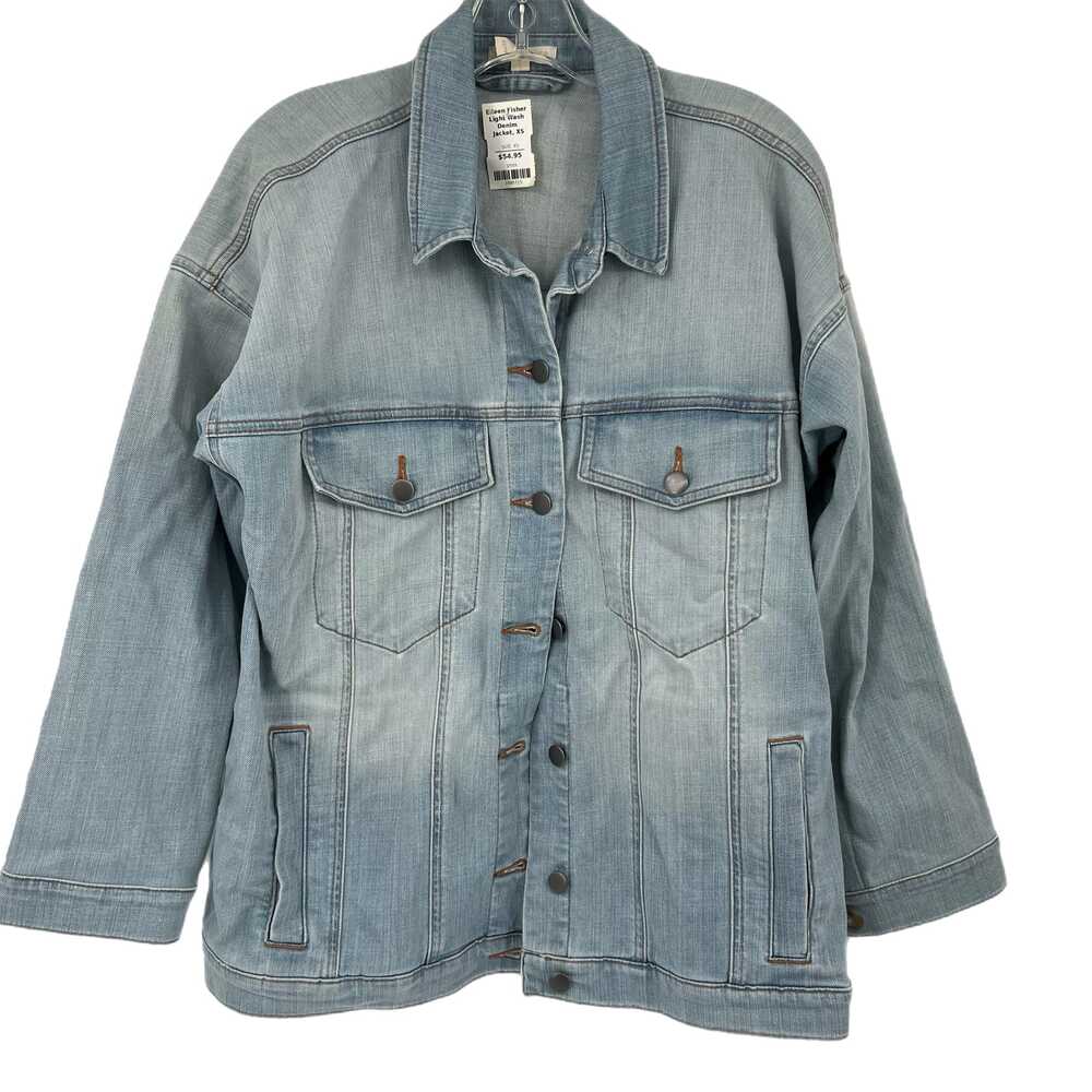 Eileen Fisher Blue Jacket Light Wash | Womens XS